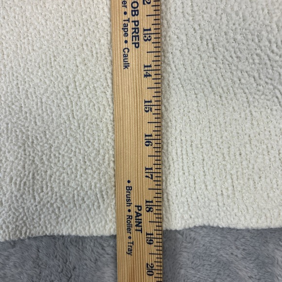 Zara Womens Cowl Neck Sweater Size M Cream Oversized Pullover Nubby Fleece - Picture 6 of 7